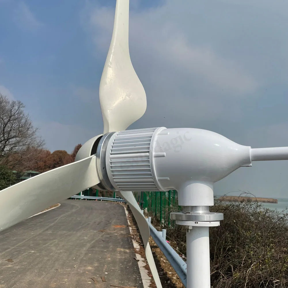 Factory Sales New Version Horizontal Axis Wind Turbine Large Blades Low Wind Speed 20KW 30KW 12V 48V 24V Home Appliance