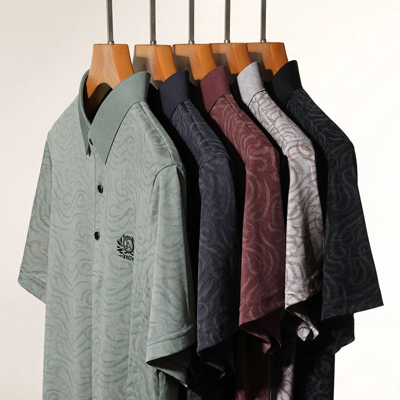2026 New Men's Polo Shirt Quick Dry Breathable Short Sleeve Top For Daily Wear And Business Occasions
