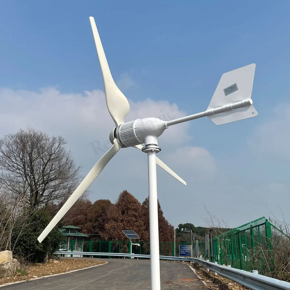 Factory Sales New Version Horizontal Axis Wind Turbine Large Blades Low Wind Speed 20KW 30KW 12V 48V 24V Home Appliance