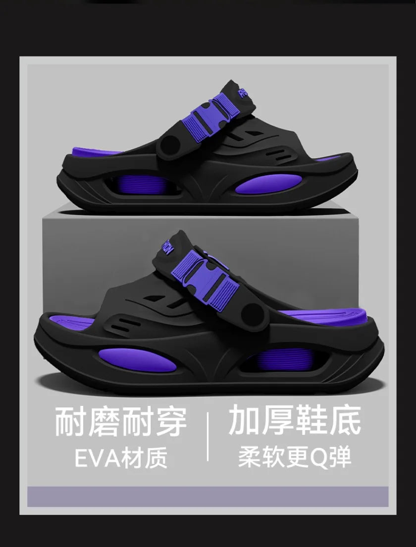 Arch Support Slippers for Men, 2026 New Summer Wear, Wear-Resistant EVA Anti-Skid and Odor Proof Driving Thick Soled Sandals