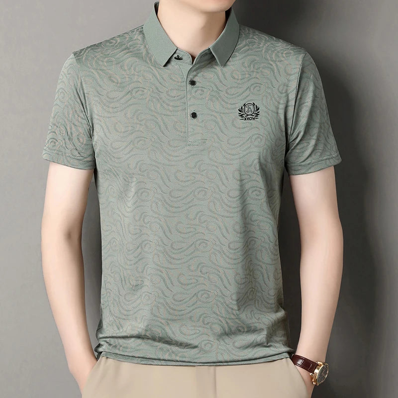 2026 New Men's Polo Shirt Quick Dry Breathable Short Sleeve Top For Daily Wear And Business Occasions
