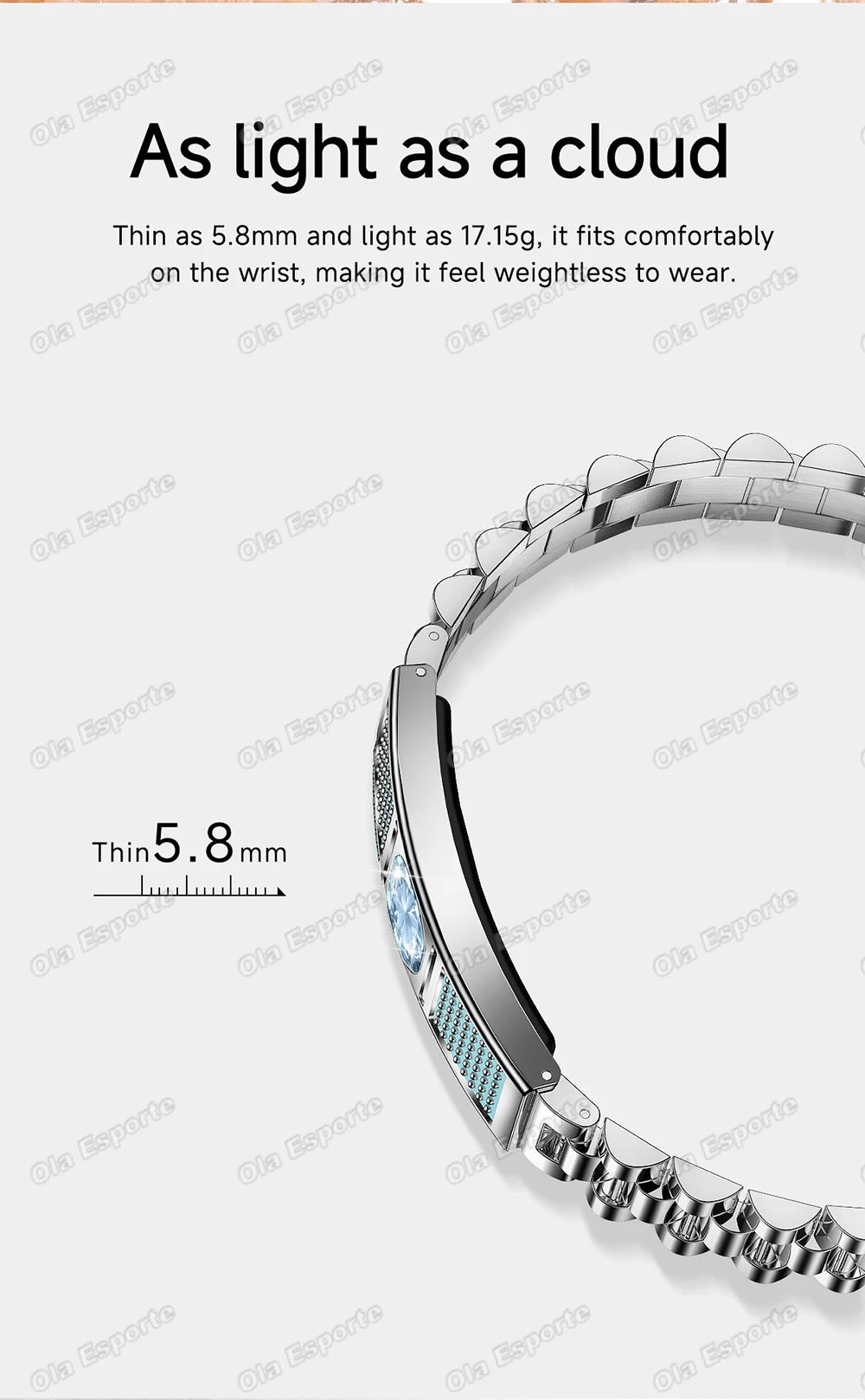 2026 New 5.8mm Ultra Slim Body SmartWatch Health Monitor 3ATM Waterproof 100+ Sports Mode Fitness Tracker Smart Watch Women Hw12