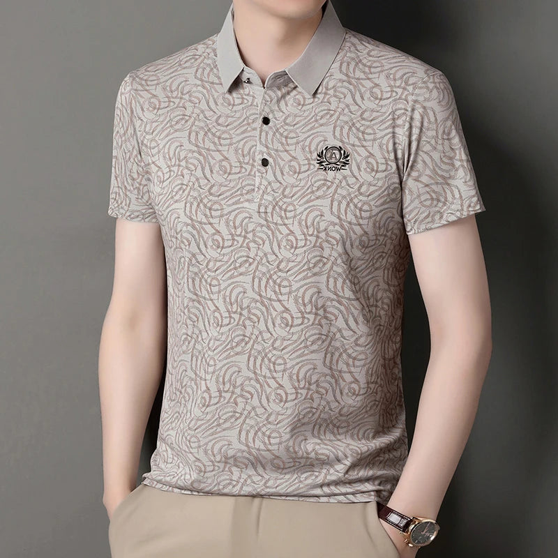 2026 New Men's Polo Shirt Quick Dry Breathable Short Sleeve Top For Daily Wear And Business Occasions