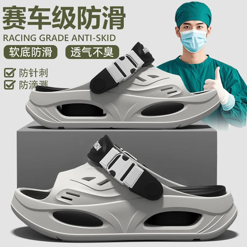 Arch Support Slippers for Men, 2026 New Summer Wear, Wear-Resistant EVA Anti-Skid and Odor Proof Driving Thick Soled Sandals