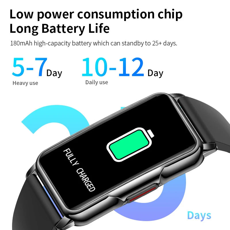 LIGE New Fitness Tracker Bracelet Smart Watch for Women Men Sports Band Pedometer Heart Rate Sleep Monitor Waterproof Smartwatch