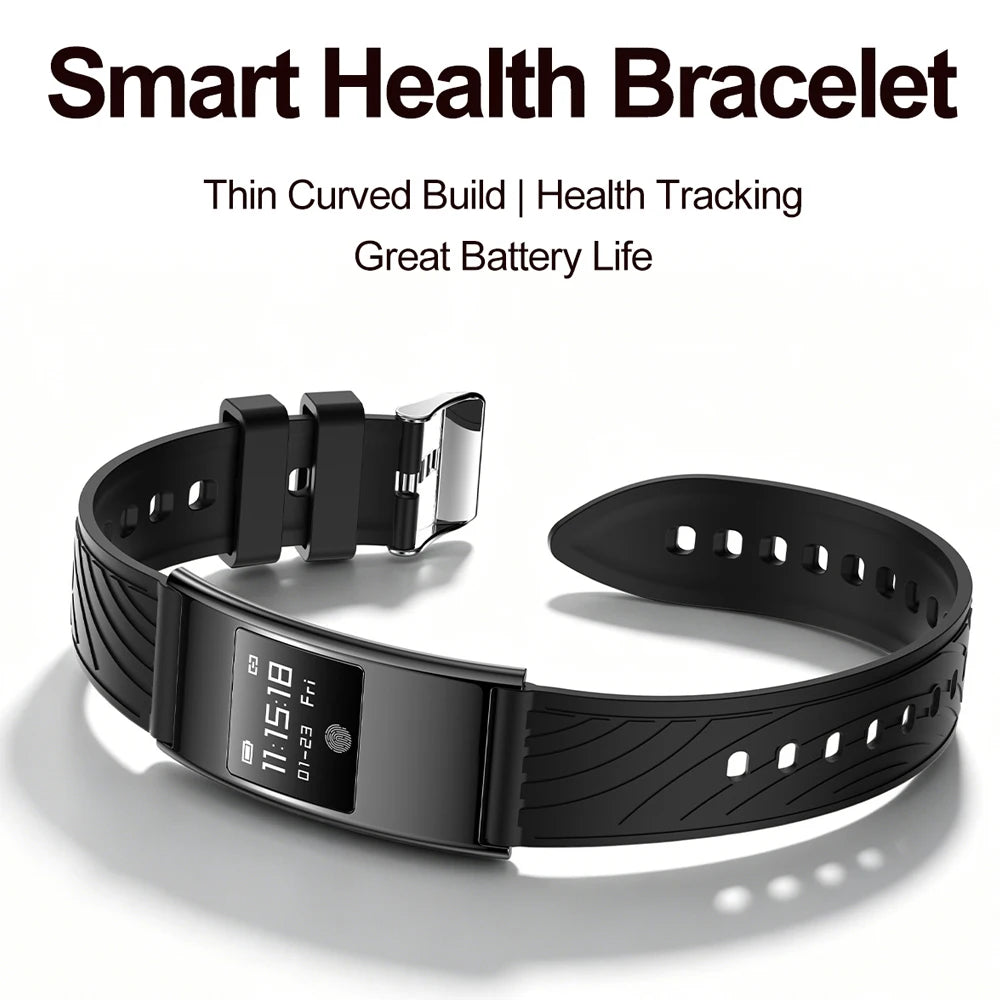 2026New 4.9mm Ultra-Thin SmartBracelet 24/7Health Monitoring IP68 Waterproof  Sports Mode Bluetooth Call Smart Bracelet Women