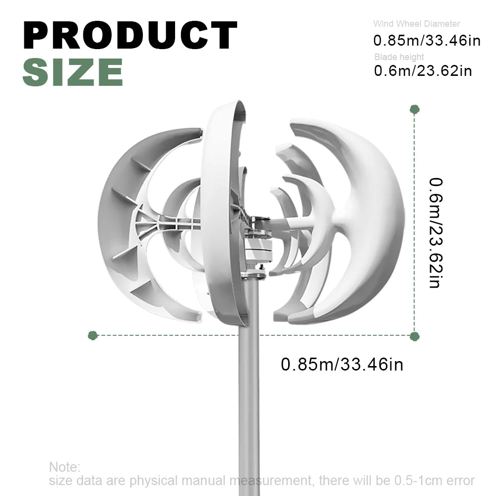 Rapid Delivery Of 3000W 24V 48V Vertical Wind Turbine Household Low Noise And Efficient Solar Cell System in Poland