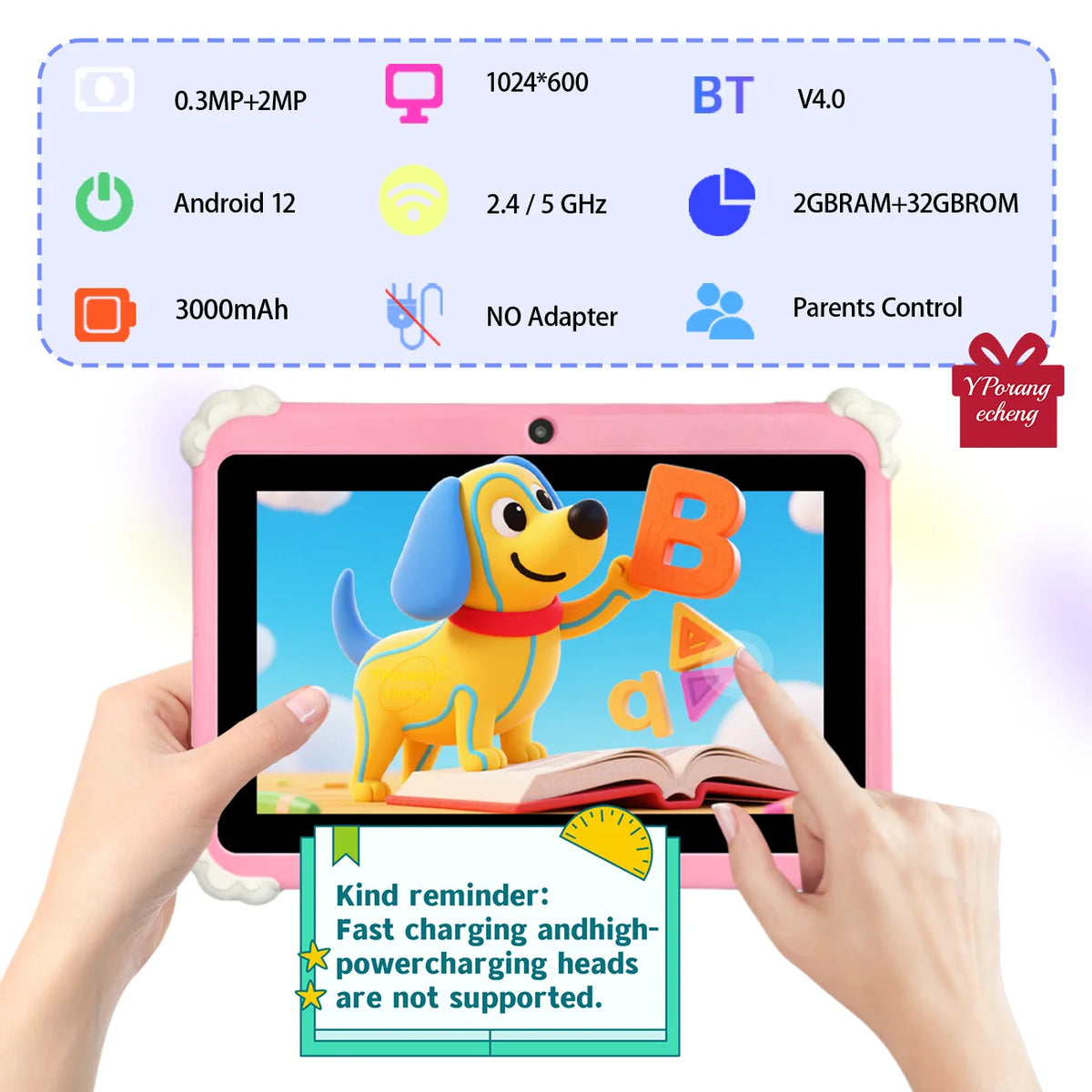 Wholesale 7 Inch Tablet PC for Kids 3000MAH Battery 1024x600 Resolution MTK Quad Core with Competitive Price