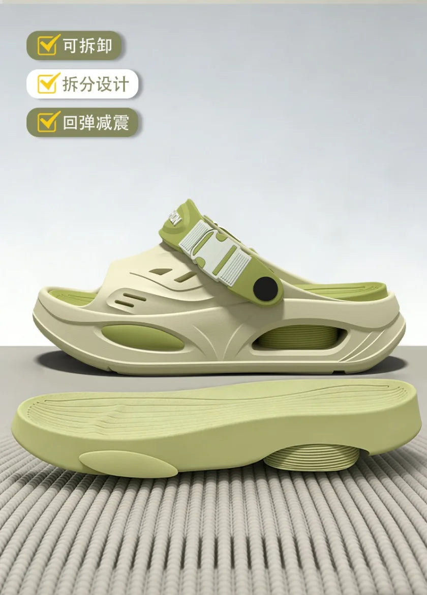 Arch Support Slippers for Men, 2026 New Summer Wear, Wear-Resistant EVA Anti-Skid and Odor Proof Driving Thick Soled Sandals