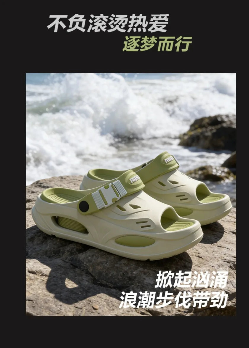 Arch Support Slippers for Men, 2026 New Summer Wear, Wear-Resistant EVA Anti-Skid and Odor Proof Driving Thick Soled Sandals