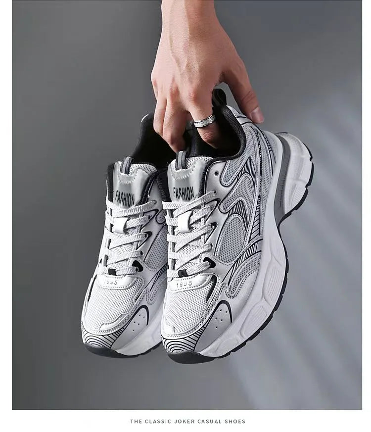 Men's Summer Breathable Mesh Casual Sports Shoes 2026 New Dad Sneakers Comfortable Lightweight Footwear for Active Men