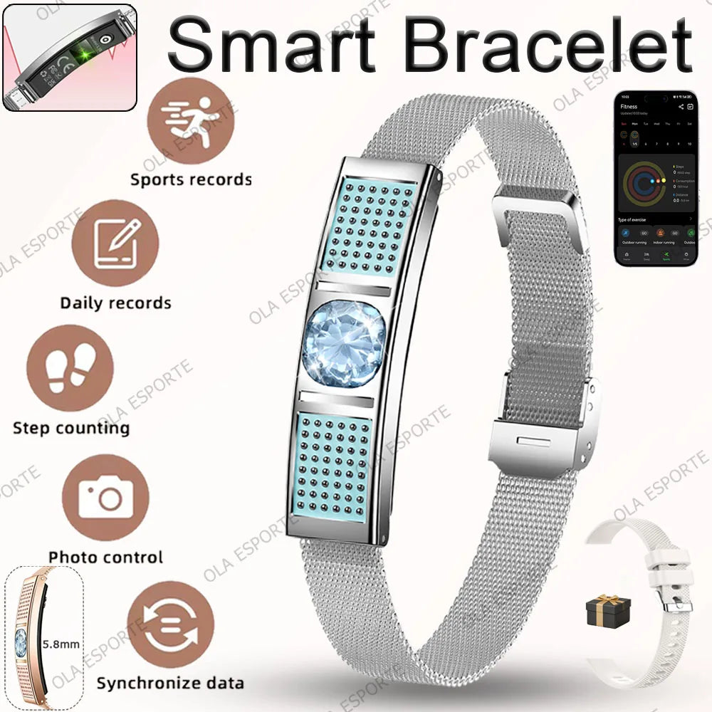 2026 New Fashion Women Smart Bracelet Sport Modes Fitness Tracker Heart Rate Health Monitor IP68 Waterproof Smart Watch Men Hw12