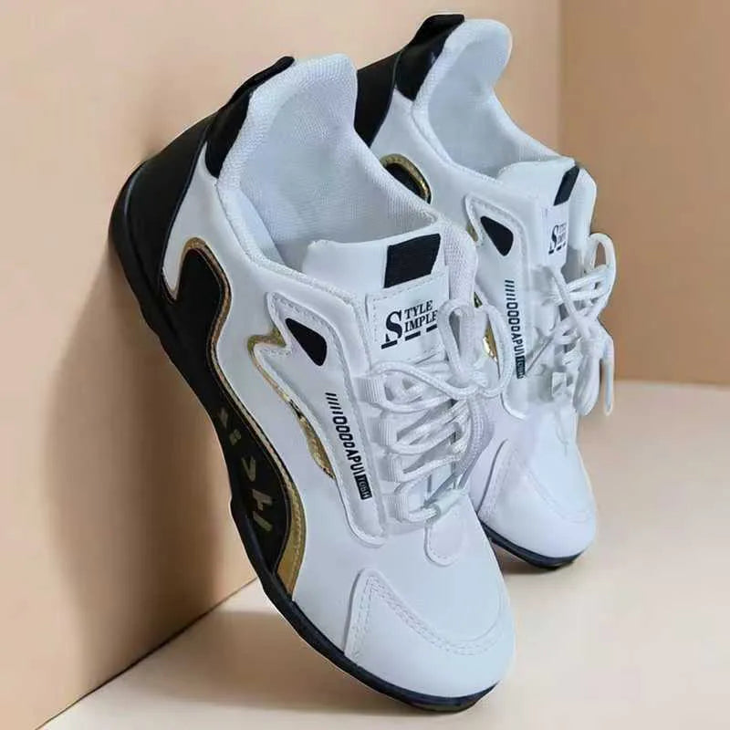 Men's PU Leather Waterproof Sneakers Casual Sports Shoes Men Lightweight Breathable Flat Non-slip Tenis Shoes Zapatillas Hombre
