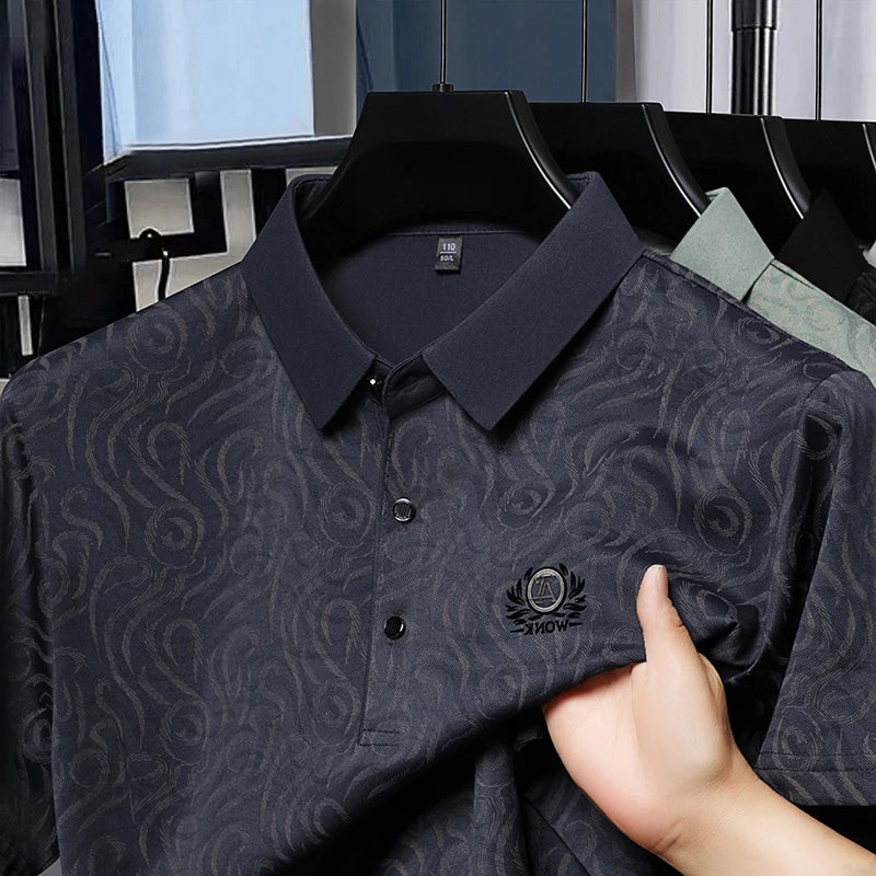 2026 New Men's Polo Shirt Quick Dry Breathable Short Sleeve Top For Daily Wear And Business Occasions