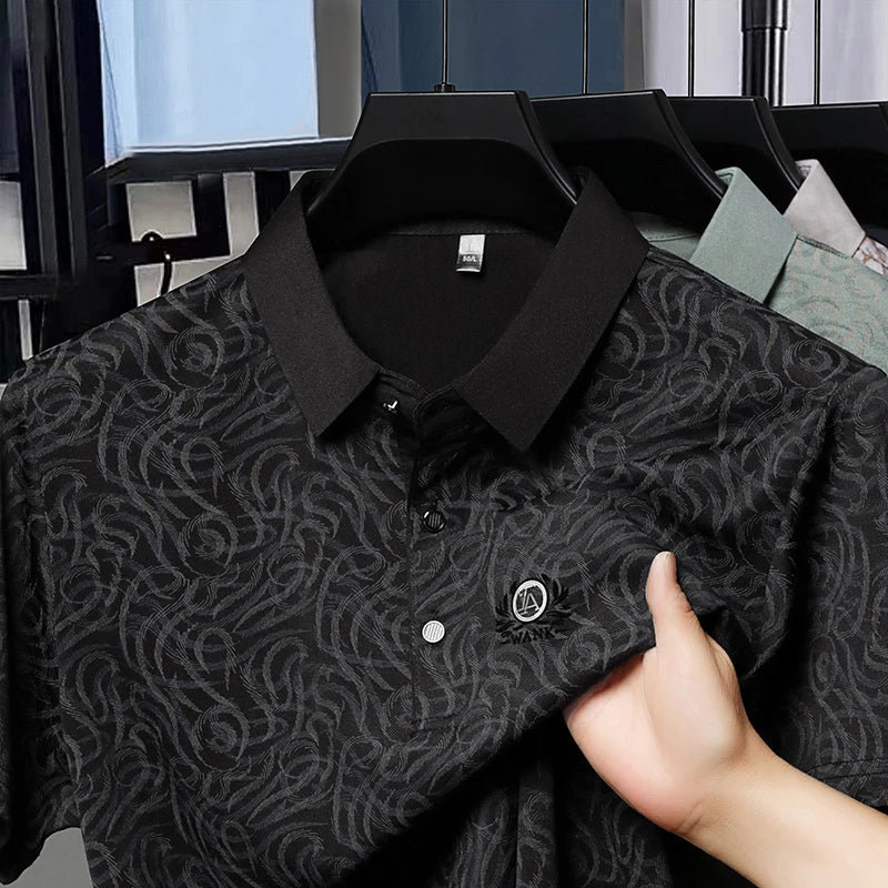 2026 New Men's Polo Shirt Quick Dry Breathable Short Sleeve Top For Daily Wear And Business Occasions