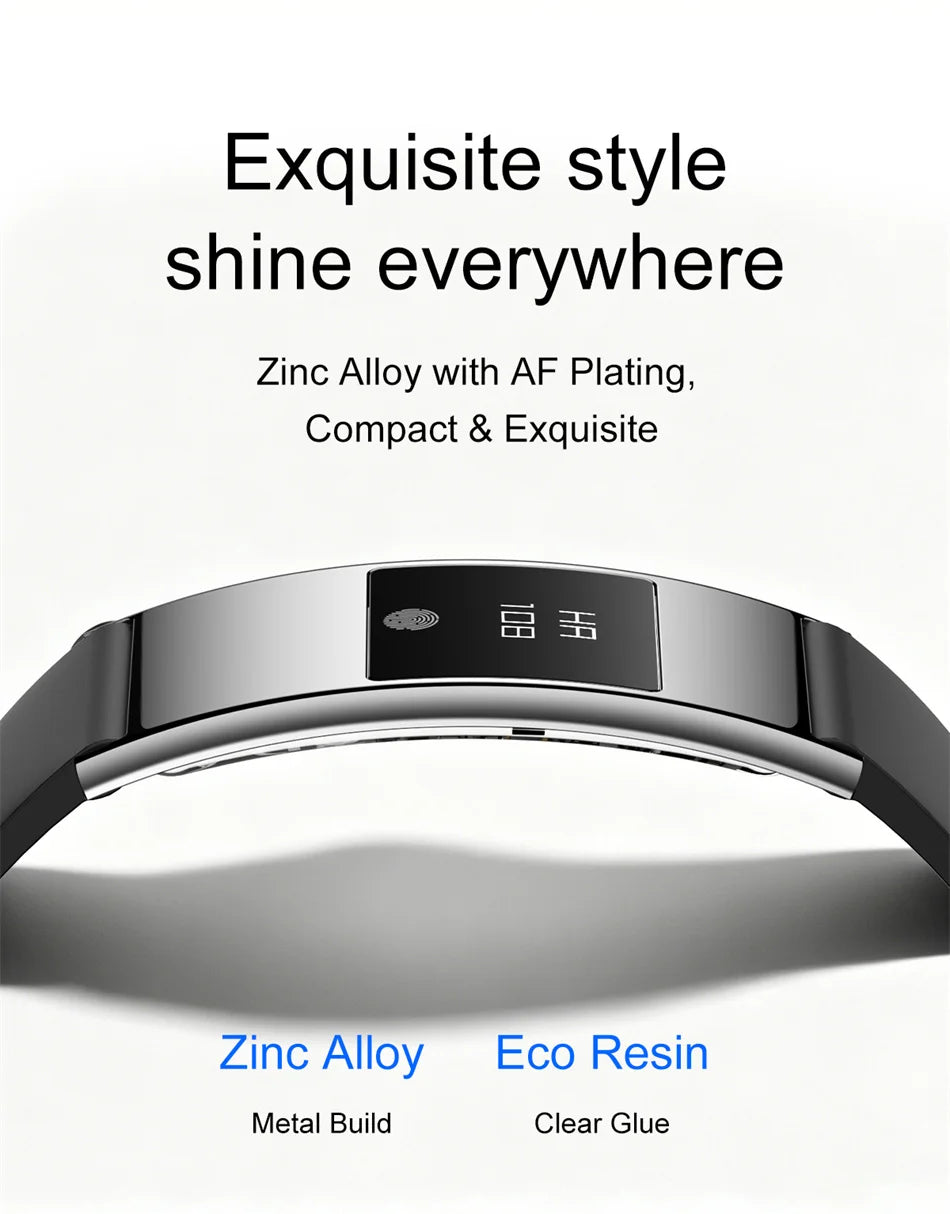 2026New 4.9mm Ultra-Thin SmartBracelet 24/7Health Monitoring IP68 Waterproof  Sports Mode Bluetooth Call Smart Bracelet Women