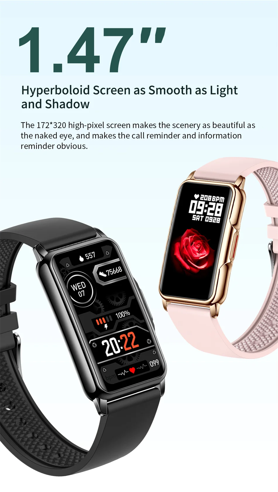 LIGE New Fitness Tracker Bracelet Smart Watch for Women Men Sports Band Pedometer Heart Rate Sleep Monitor Waterproof Smartwatch