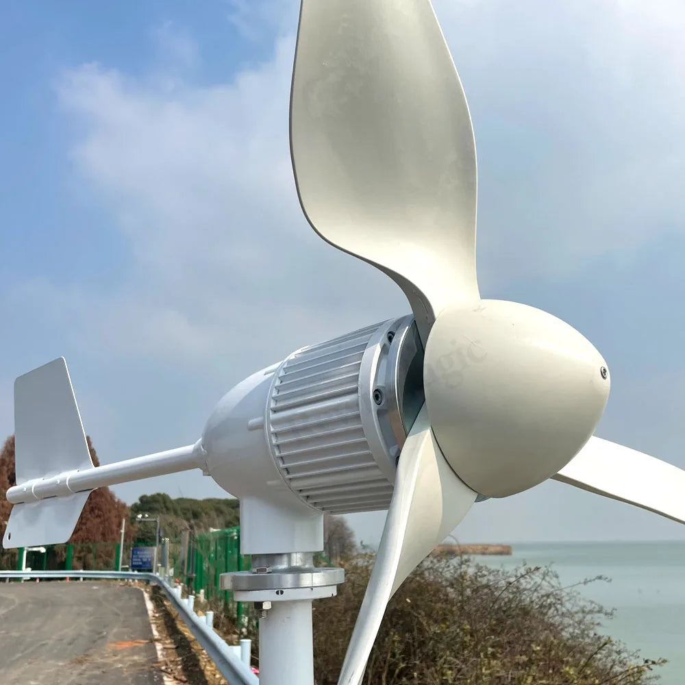 Factory Sales New Version Horizontal Axis Wind Turbine Large Blades Low Wind Speed 20KW 30KW 12V 48V 24V Home Appliance