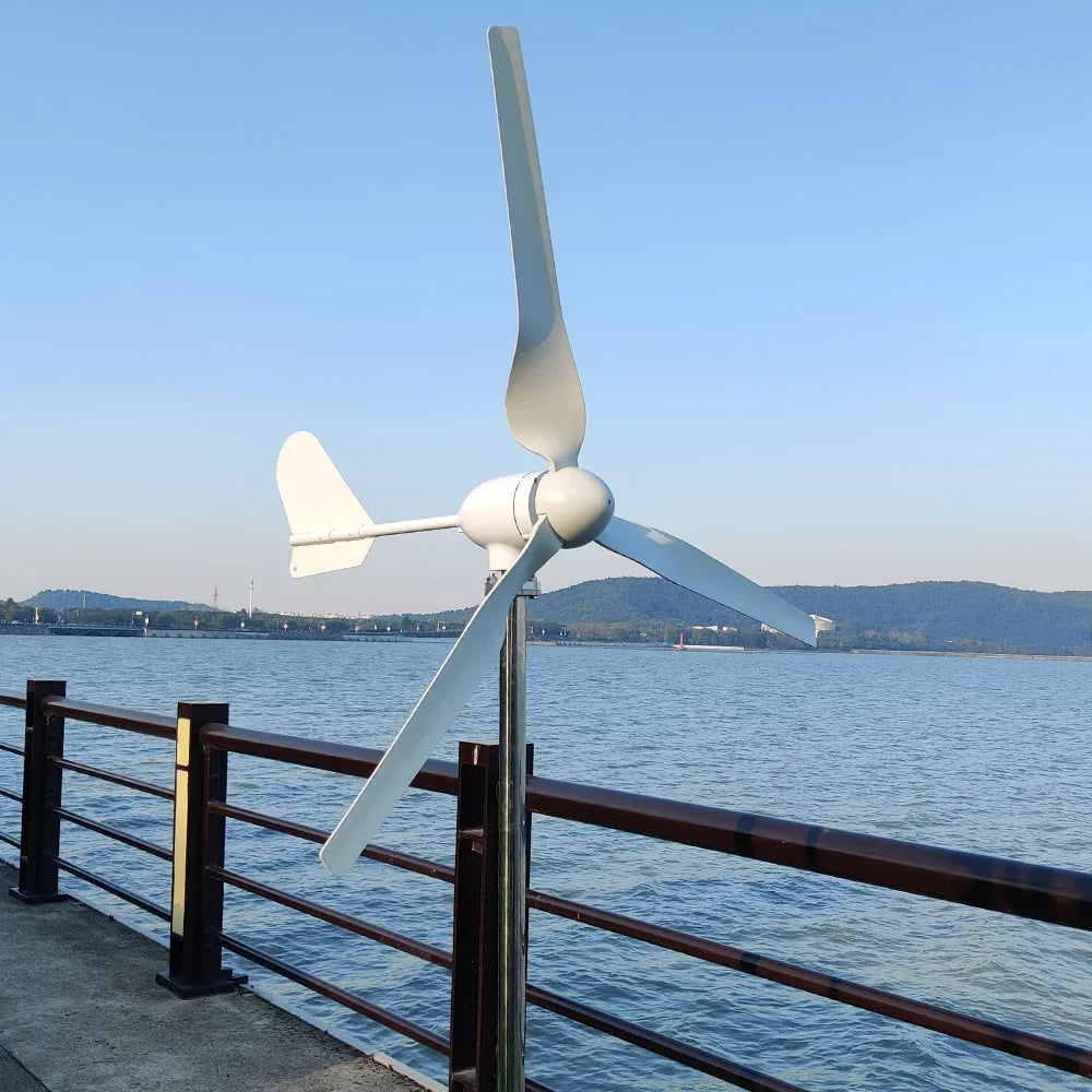 Factory Sales New Version Horizontal Axis Wind Turbine Large Blades Low Wind Speed 20KW 30KW 12V 48V 24V Home Appliance