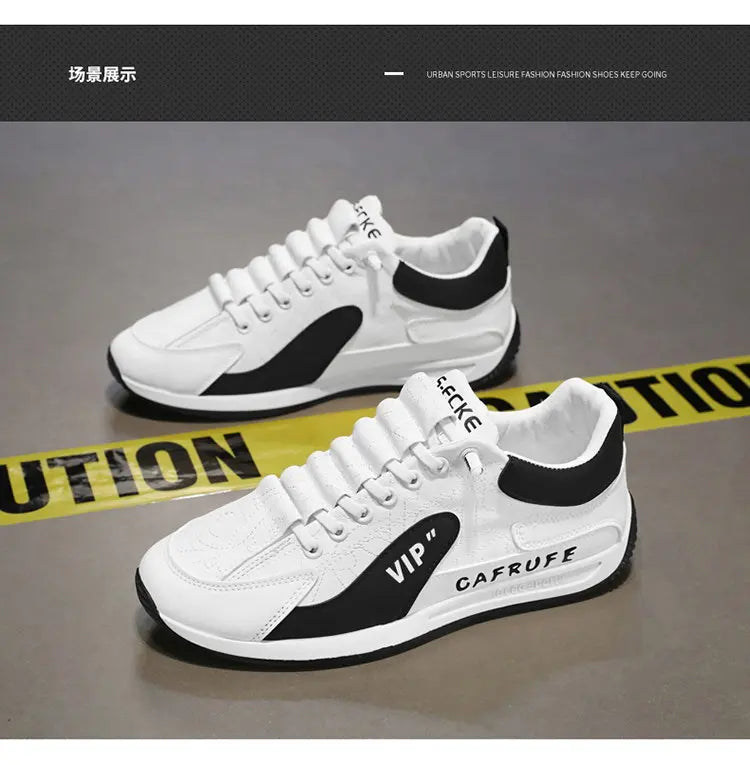 Sneakers Casual Men Retro Running Shoes Fashion Microfiber Leather Fabric Breathable Height Increased Flat Platform Board Shoes