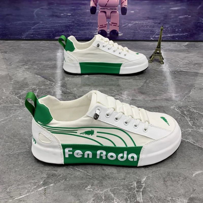 Men Chunky Sneakers Fashion Casual Secondary Leather Cowhide Fabric Breathable Increased Internal Cover Bottom Platform Shoes