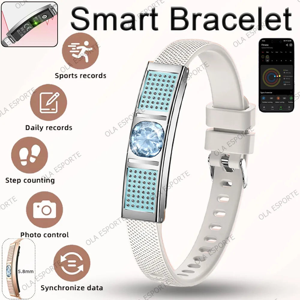 2026 New Fashion Women Smart Bracelet Sport Modes Fitness Tracker Heart Rate Health Monitor IP68 Waterproof Smart Watch Men Hw12