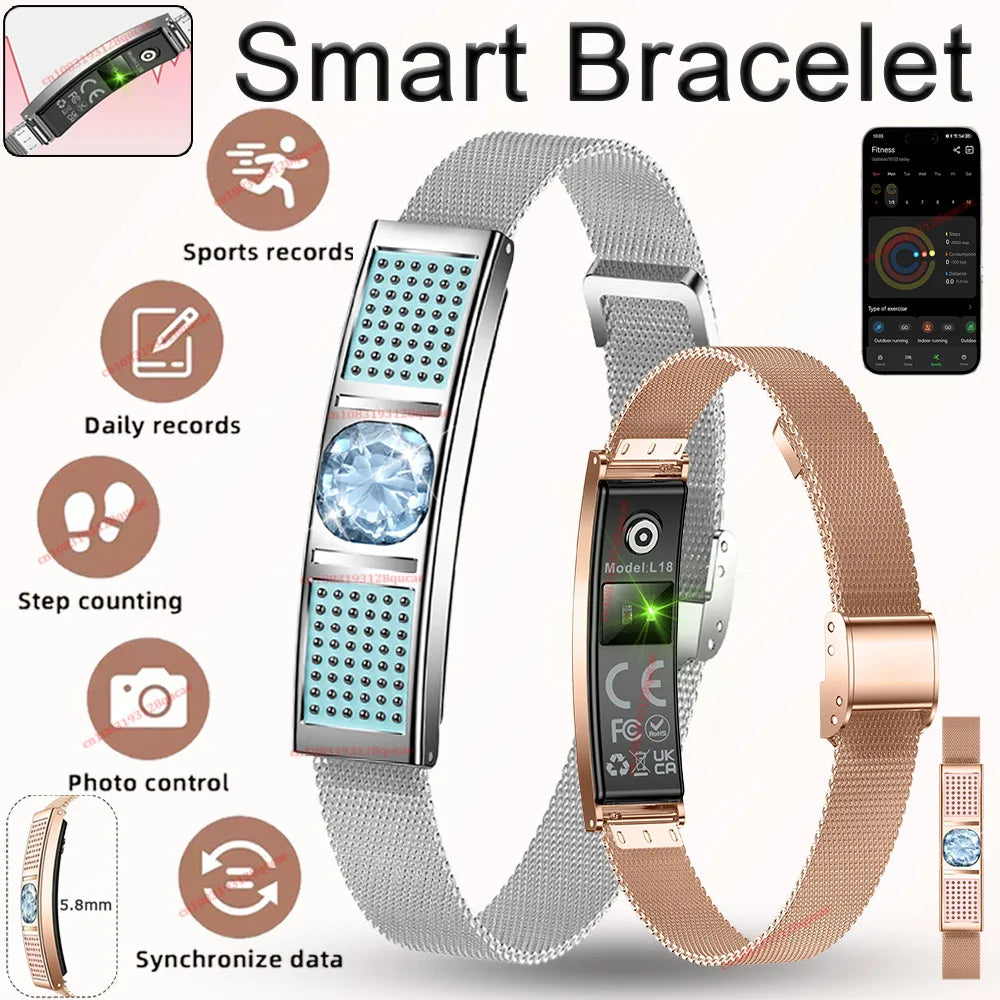 2026 New 5.8mm Ultra Slim Body SmartWatch Health Monitor 3ATM Waterproof 100+ Sports Mode Fitness Tracker Smart Watch Women Hw12