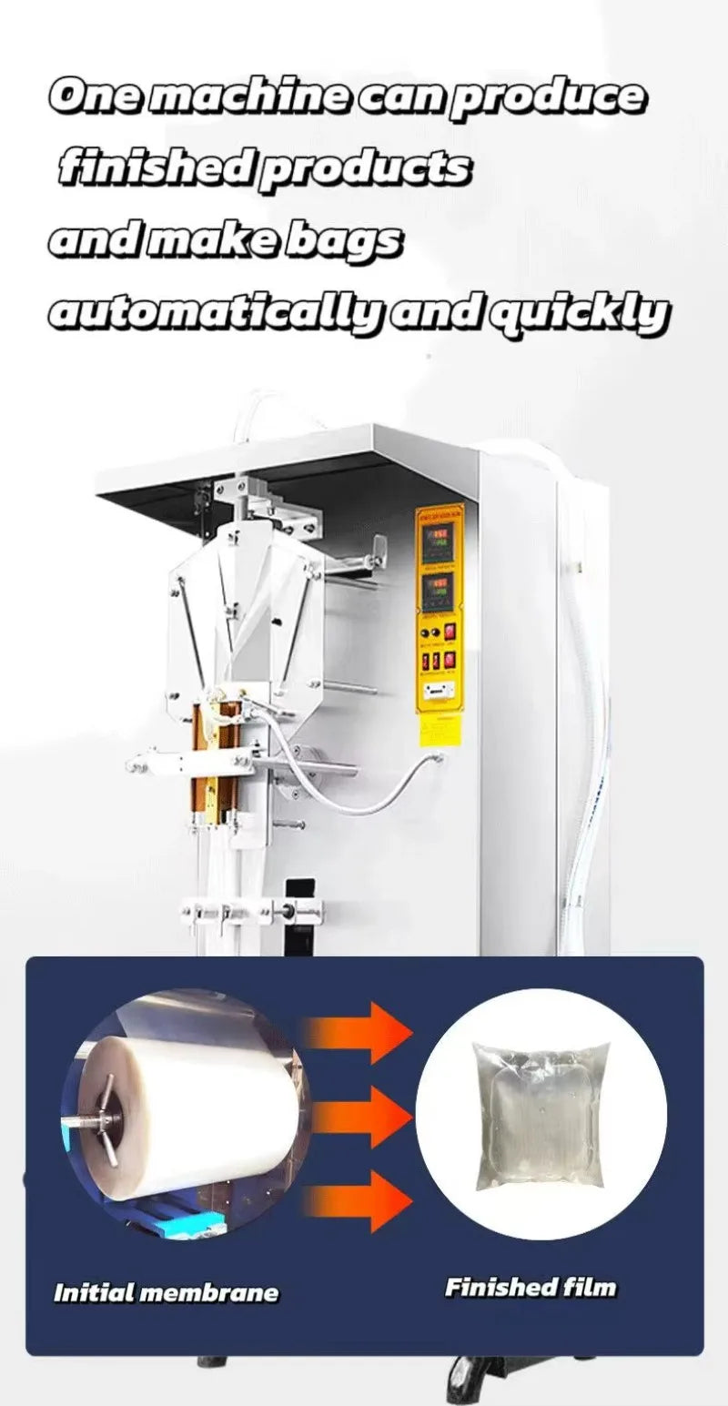 Customized Automatic Production Plastic Bag Drinking Pure Sachet Water Filling Machine Making Packaging for Africa vertical