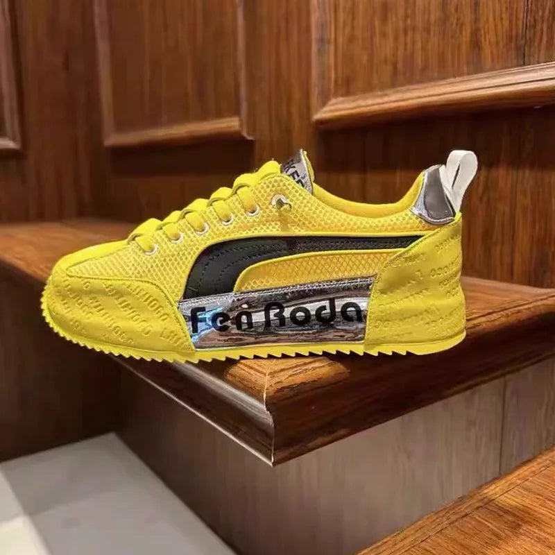 Sneakers Casual Mens Designer Cover Bottom Board Shoes Fashion Leather Fabric Breathable Increased Internal Platform Sport Shoes