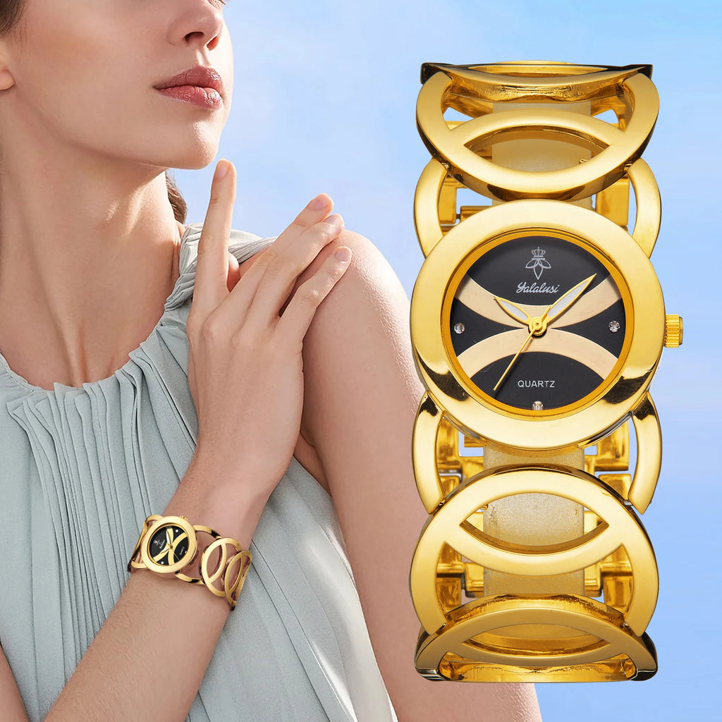 Women's Fashion Bracelet Watch: A Luxurious, Elegant, Water-Resistant Quartz Timepiece – The Perfect Gift Reloj Mujer Montre
