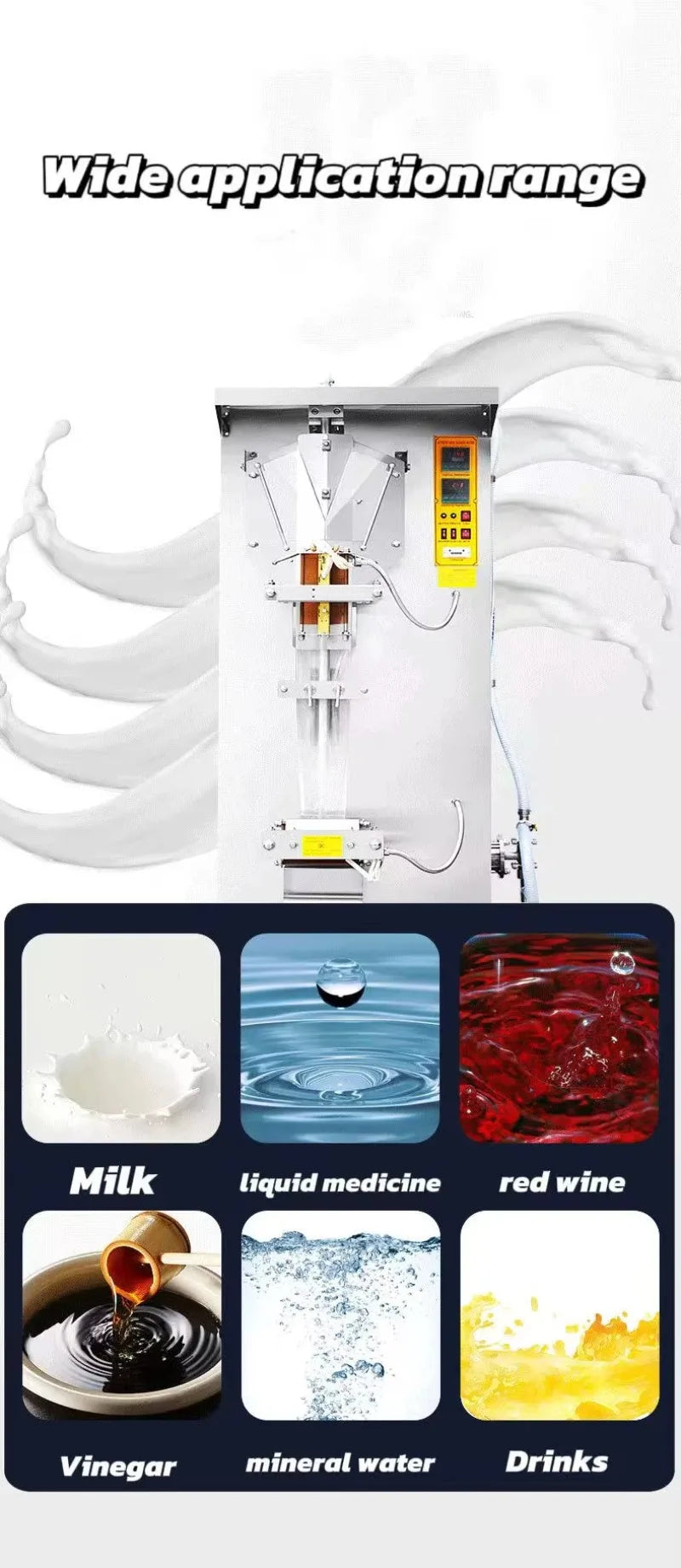 Customized Automatic Production Plastic Bag Drinking Pure Sachet Water Filling Machine Making Packaging for Africa vertical