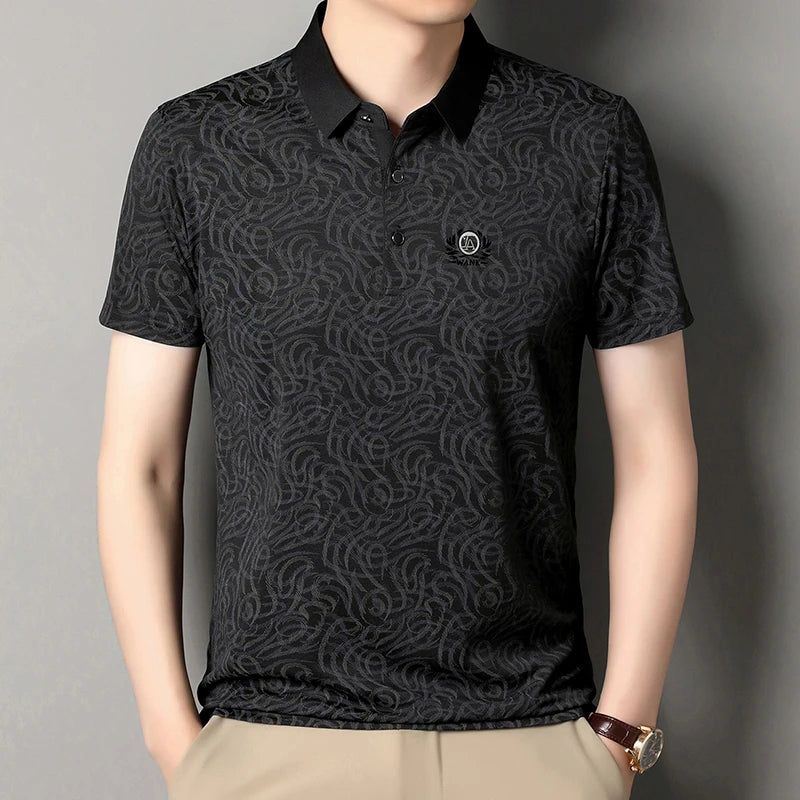 2026 New Men's Polo Shirt Quick Dry Breathable Short Sleeve Top For Daily Wear And Business Occasions