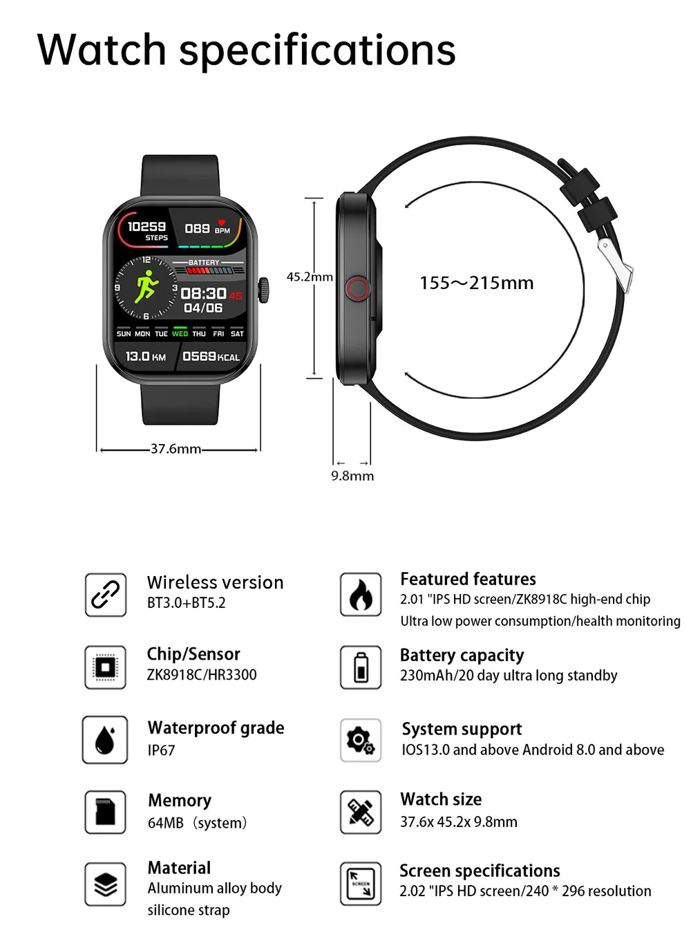LIGE Smart Watches Ladies Bluetooth Call Sport Bracelet for Android IOS Women‘s Health Monitor Gift Music Clock Smartwatch Pink