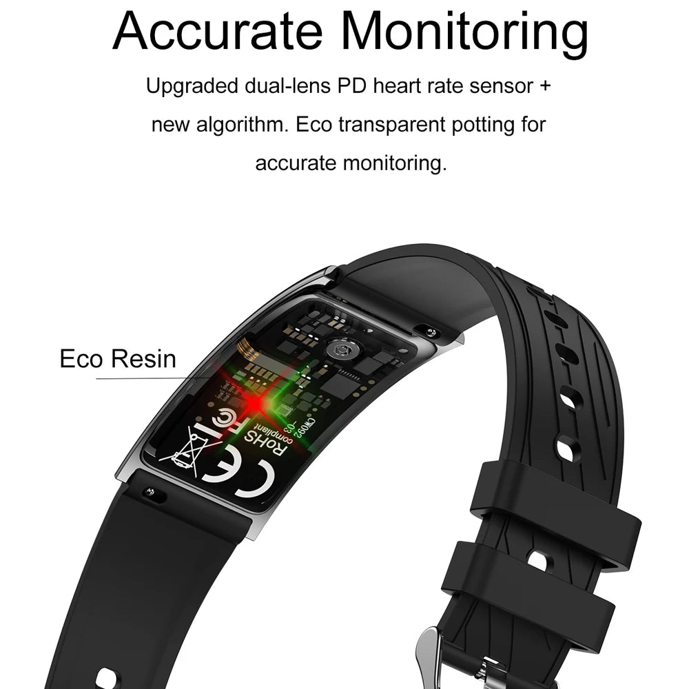 2026New 4.9mm Ultra-Thin SmartBracelet 24/7Health Monitoring IP68 Waterproof  Sports Mode Bluetooth Call Smart Bracelet Women