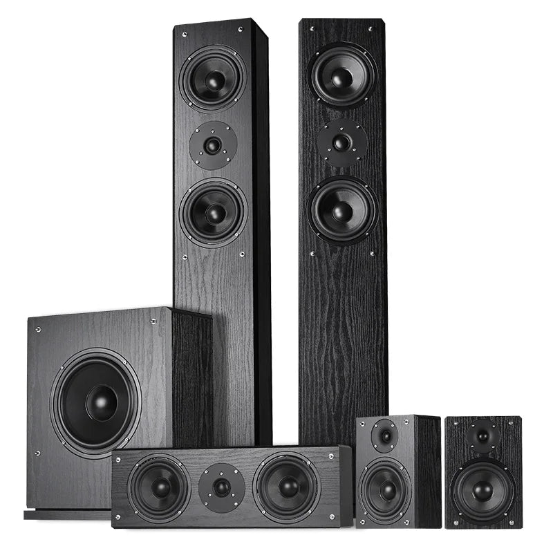 5.1 Passive Home Theater Wooden Speaker