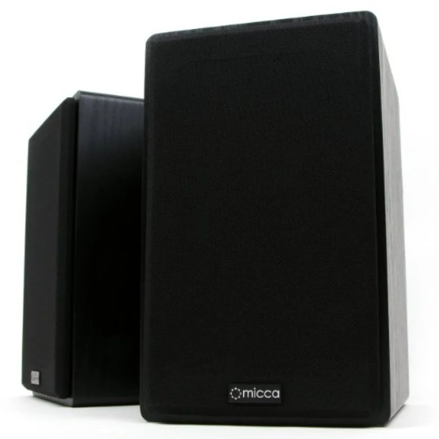 MB42 Bookshelf Speakers for Home Theater Surround Sound, Stereo, and Passive Near Field Monitor, 2-Way Black, Pair