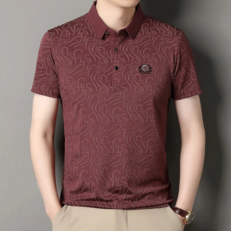 2026 New Men's Polo Shirt Quick Dry Breathable Short Sleeve Top For Daily Wear And Business Occasions