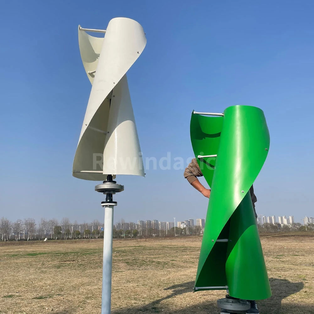 10000W 15KW 20KW Low Speed Vertical Axis Wind Turbine 12V 24V 48V High Power Off-grid Grid Connection Wind Controller for Home