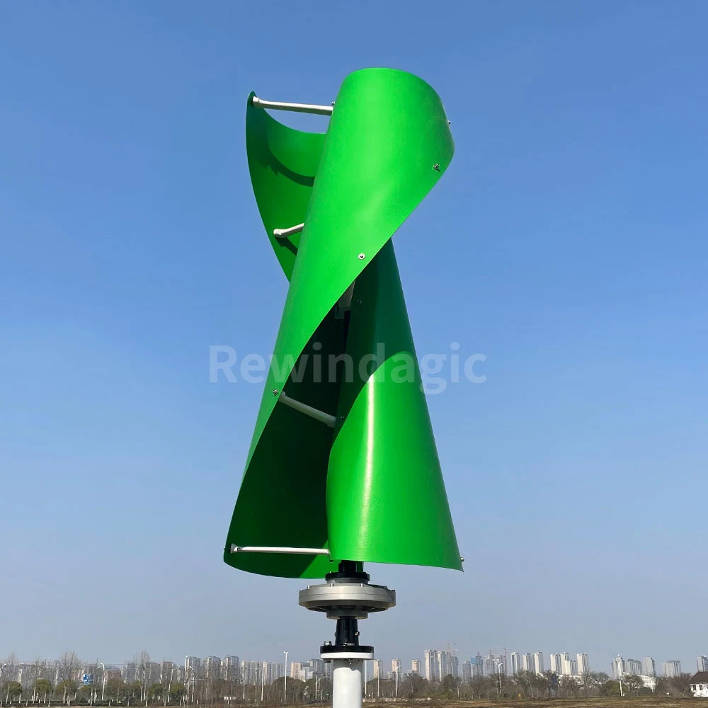 10000W 15KW 20KW Low Speed Vertical Axis Wind Turbine 12V 24V 48V High Power Off-grid Grid Connection Wind Controller for Home