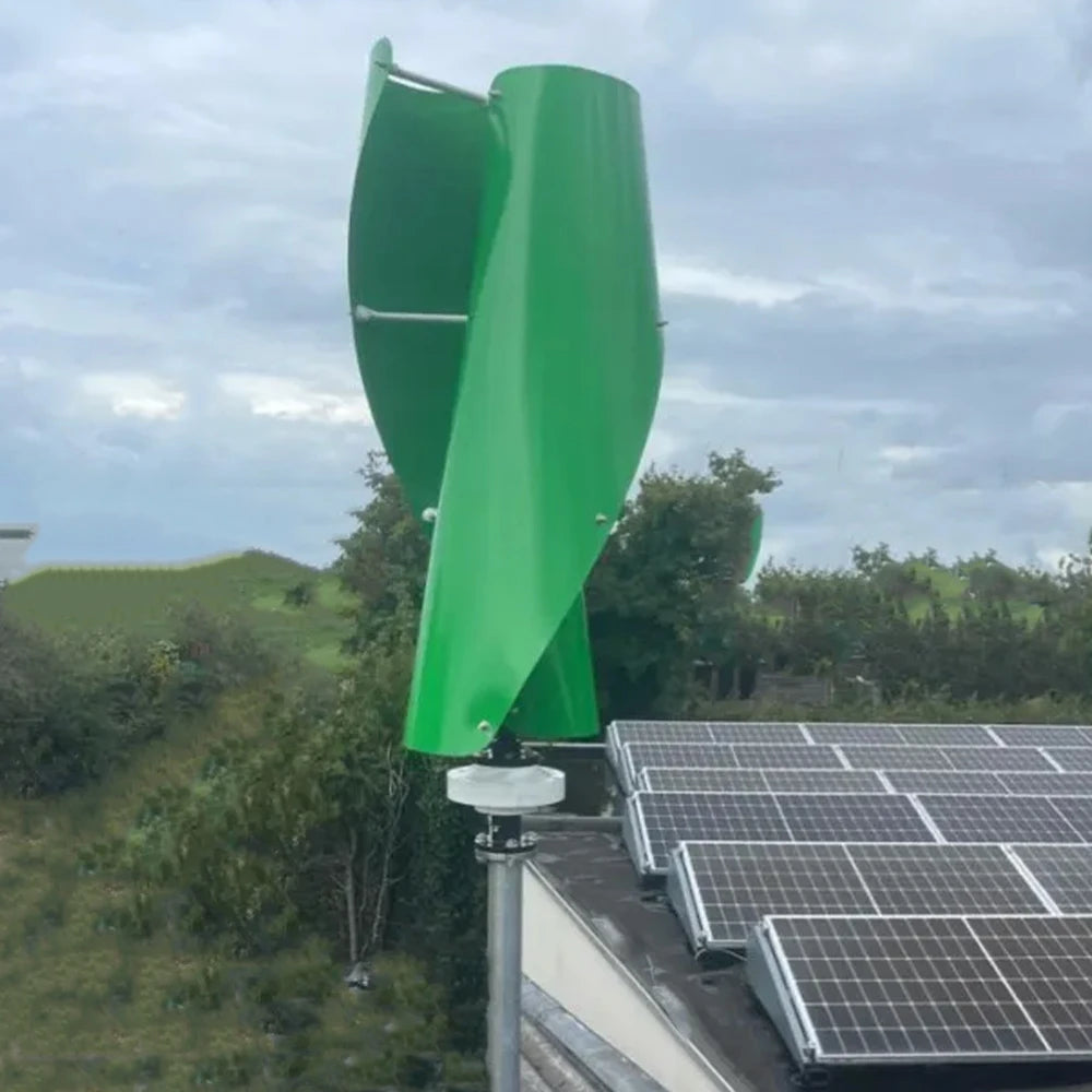 Free Energy 20000W 12V 24V 48V 2Blades Wind Power Turbine Generator With Mppt Charge Controller Vertical Axis For Farm Home Use