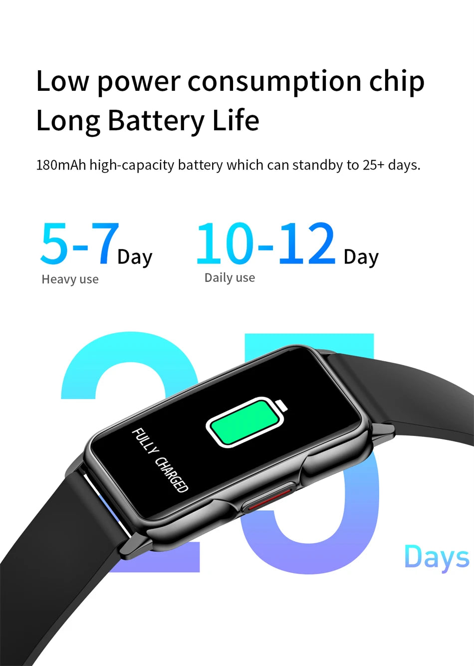 LIGE New Fitness Tracker Bracelet Smart Watch for Women Men Sports Band Pedometer Heart Rate Sleep Monitor Waterproof Smartwatch