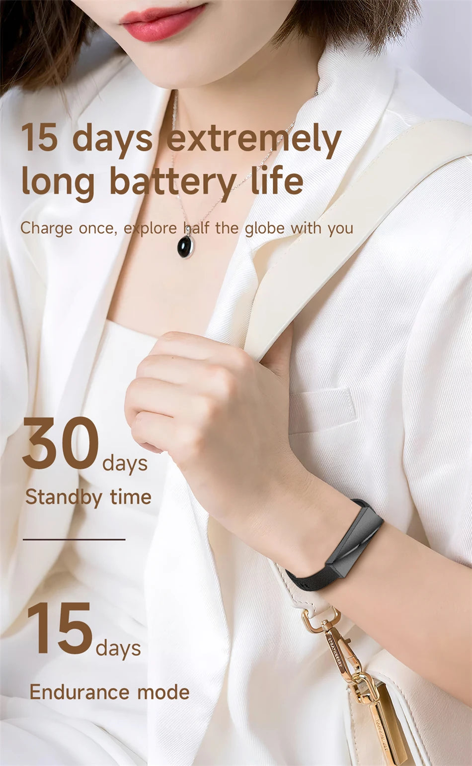Global Version Smart Wristbands Bluetooth Smartband Fitness Tracker Heart Rate Blood Oxygen Sleep Monitor Health Smart Bracelet