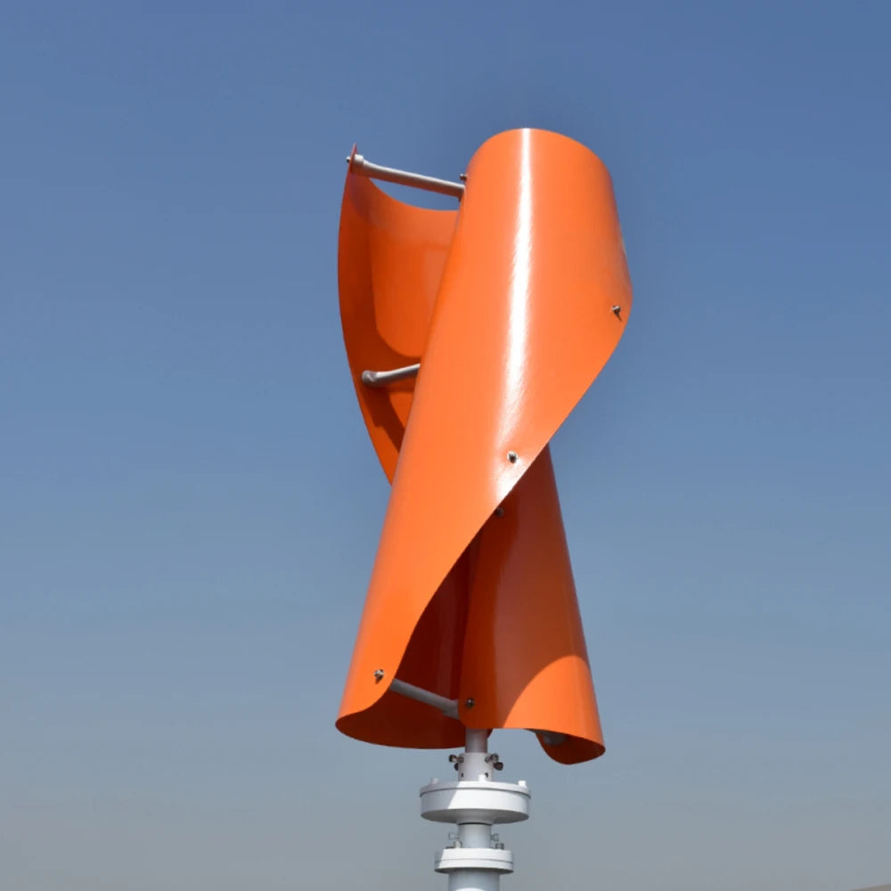 Free Energy 20000W 12V 24V 48V 2Blades Wind Power Turbine Generator With Mppt Charge Controller Vertical Axis For Farm Home Use