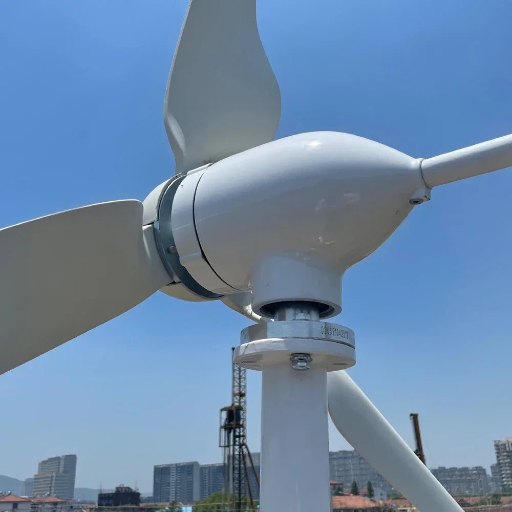 Factory Sales New Version Horizontal Axis Wind Turbine Large Blades Low Wind Speed 20KW 30KW 12V 48V 24V Home Appliance