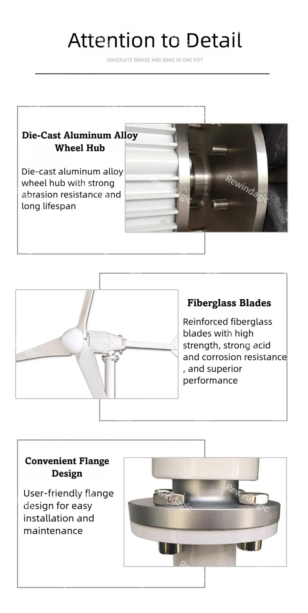 30KW 50KW Horizontal Axis Wind Turbine 24V 48V 110V 220V Wind Generator CE Certified Free Energy Low Speed Start for Home Use