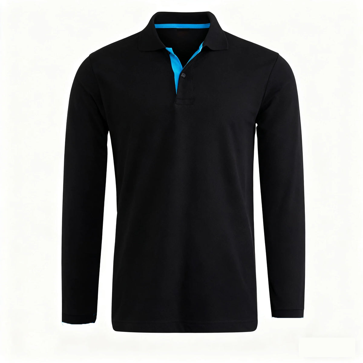 95% Cotton Long Sleeve T Shirts Men Casual Brand Homme Clothing Hombre Tee Tops Fashion Tshirt Black White Polo T-Shirts For Men