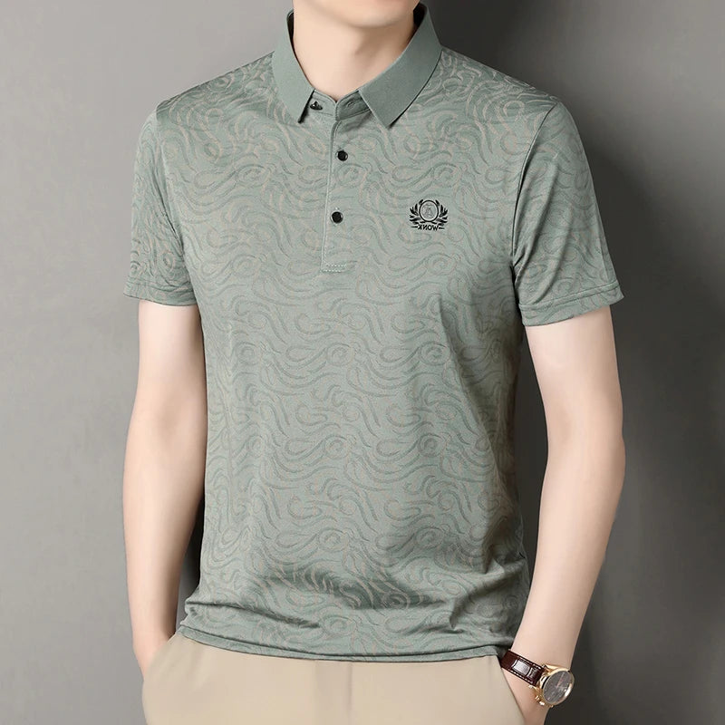 2026 New Men's Polo Shirt Quick Dry Breathable Short Sleeve Top For Daily Wear And Business Occasions