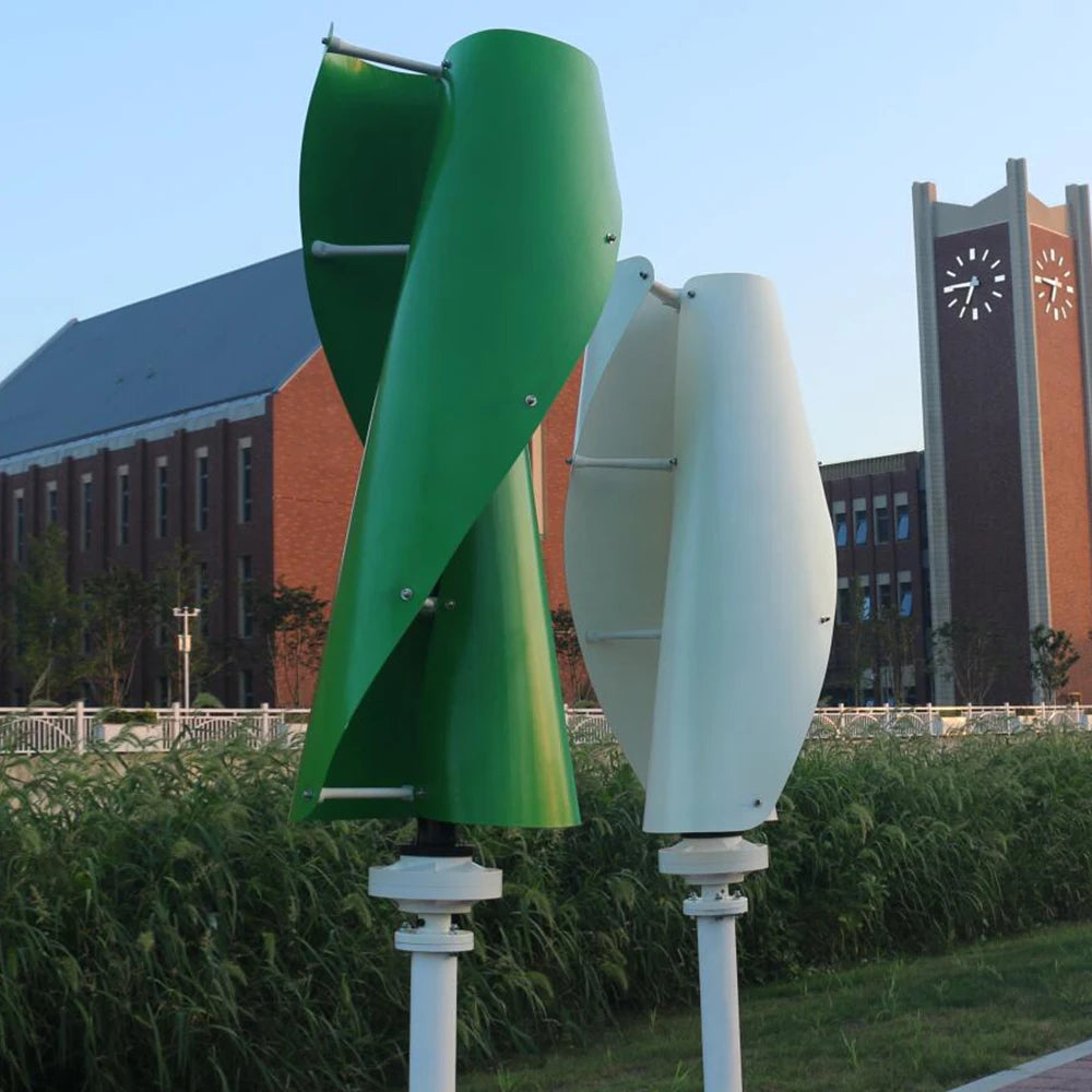 Free Energy 20000W 12V 24V 48V 2Blades Wind Power Turbine Generator With Mppt Charge Controller Vertical Axis For Farm Home Use