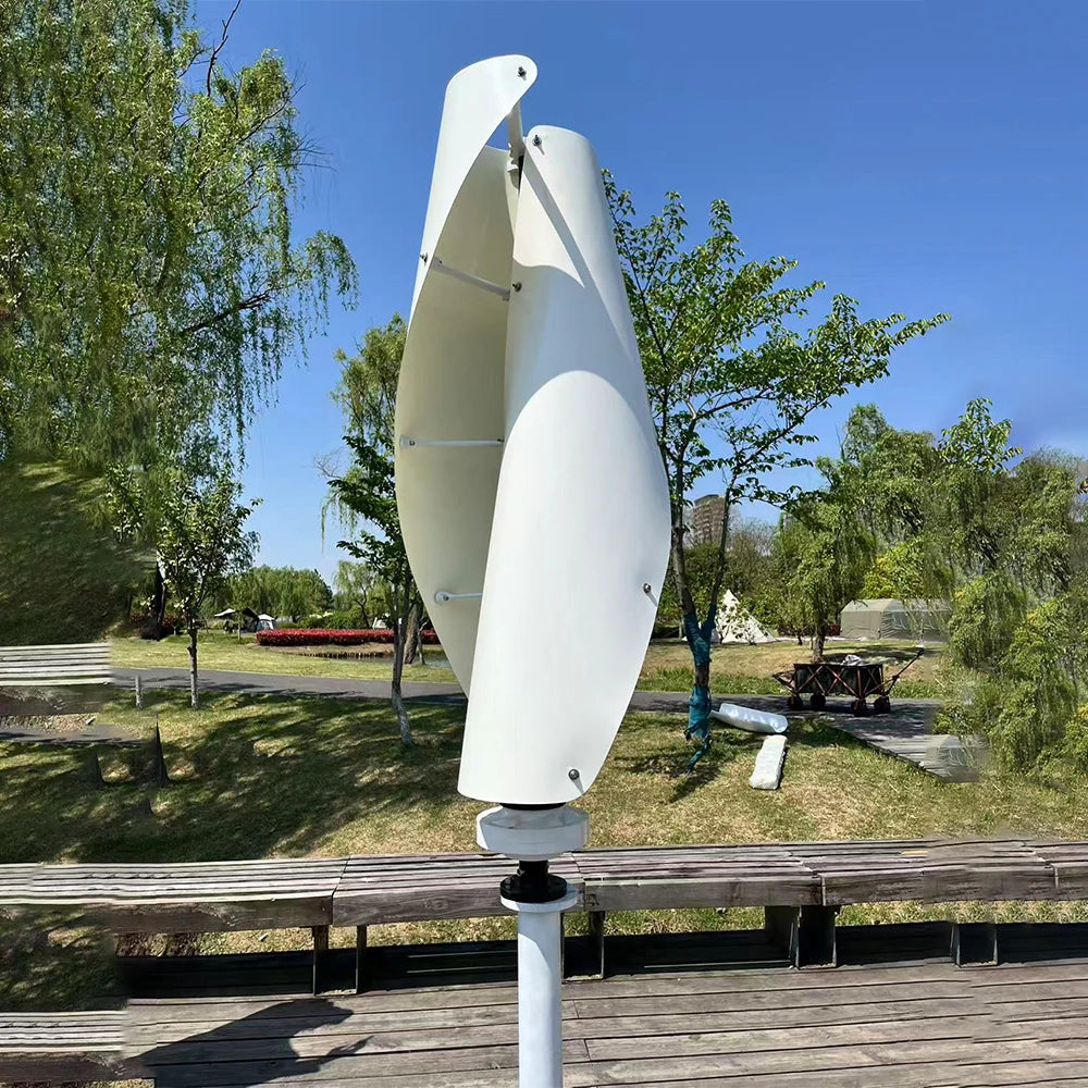 Free Energy 20000W 12V 24V 48V 2Blades Wind Power Turbine Generator With Mppt Charge Controller Vertical Axis For Farm Home Use