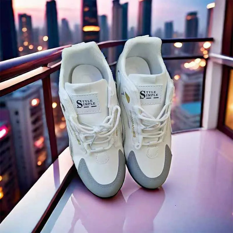 Men's PU Leather Waterproof Sneakers Casual Sports Shoes Men Lightweight Breathable Flat Non-slip Tenis Shoes Zapatillas Hombre